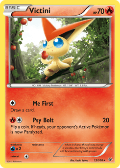 Victini Roaring Skies card