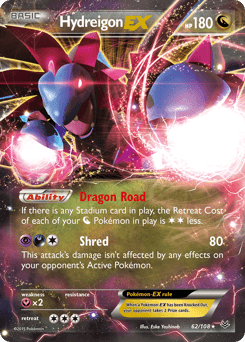 Hydreigon-EX Roaring Skies card