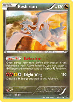 Reshiram Roaring Skies card