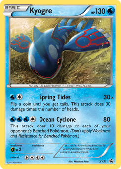Kyogre XY Black Star Promos card