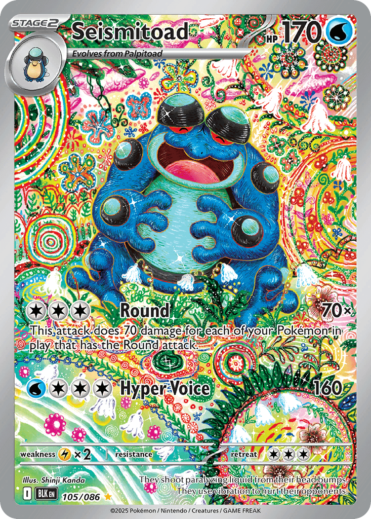 Seismitoad Black Bolt card