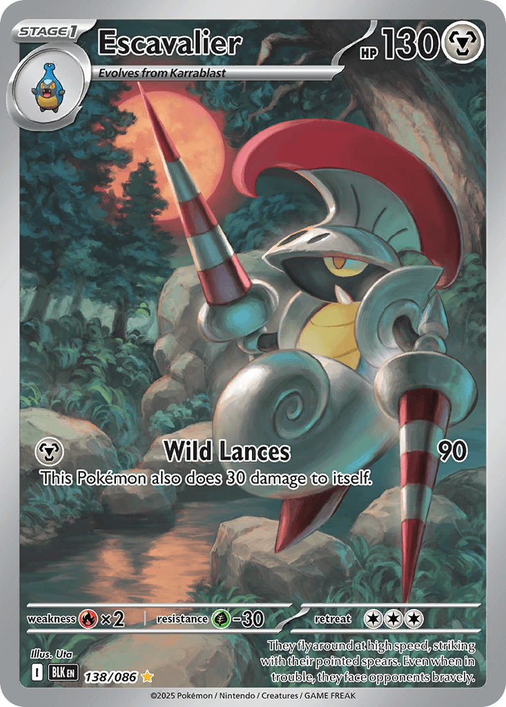 Escavalier Black Bolt card