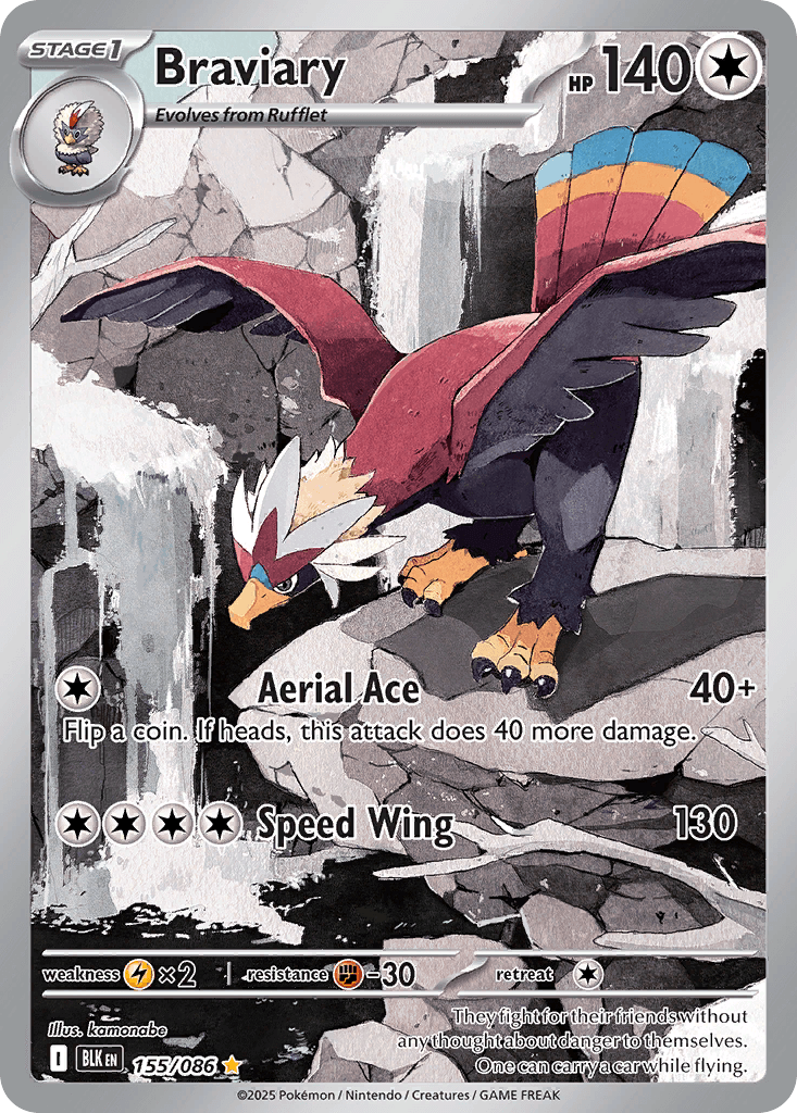 Braviary Black Bolt card