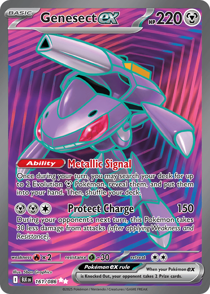 Genesect ex Black Bolt card