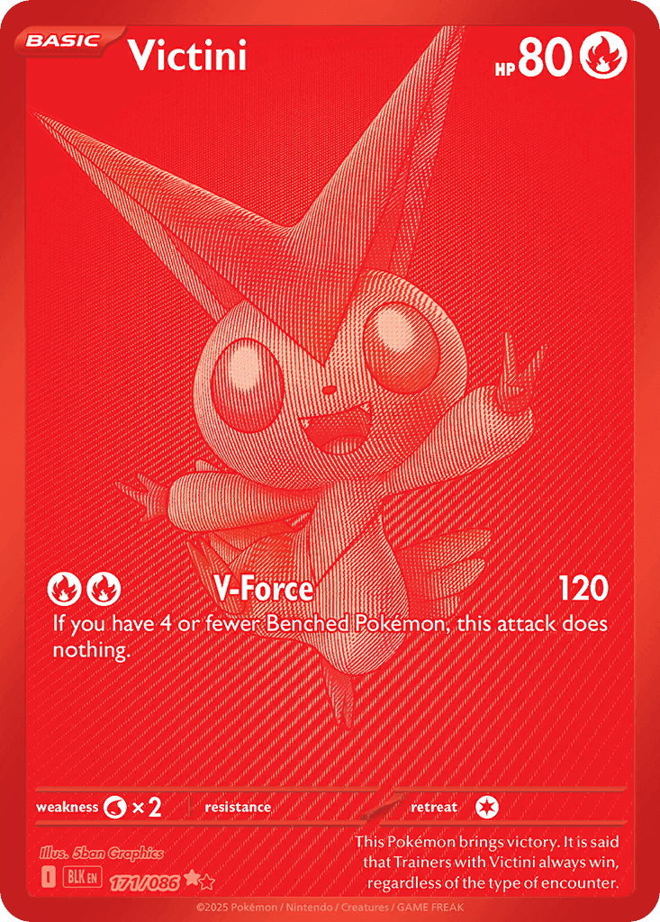 Victini Black Bolt card