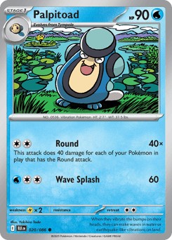 Palpitoad Black Bolt card