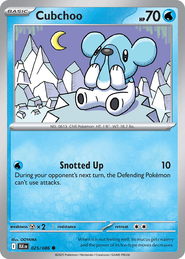 Cubchoo Black Bolt card