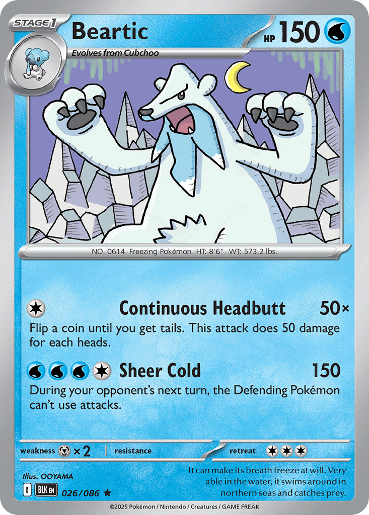 Beartic Black Bolt card