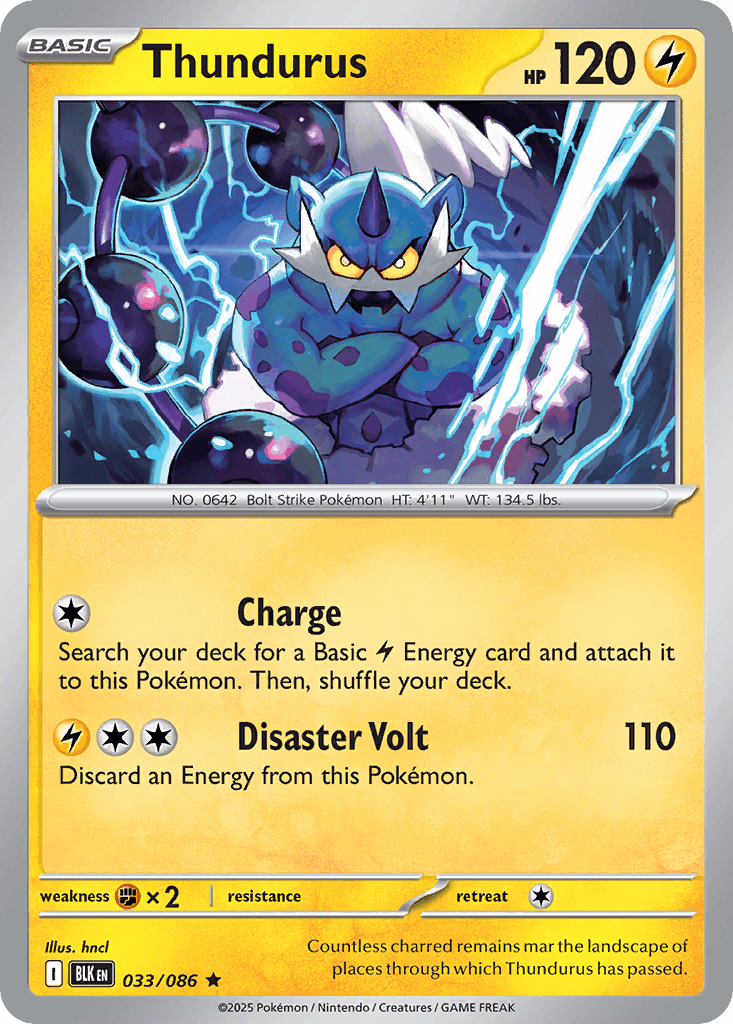 Thundurus Black Bolt card