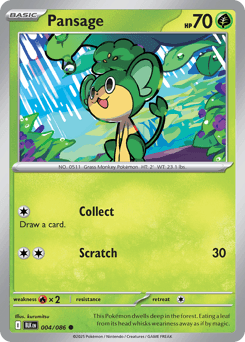 Pansage Black Bolt card