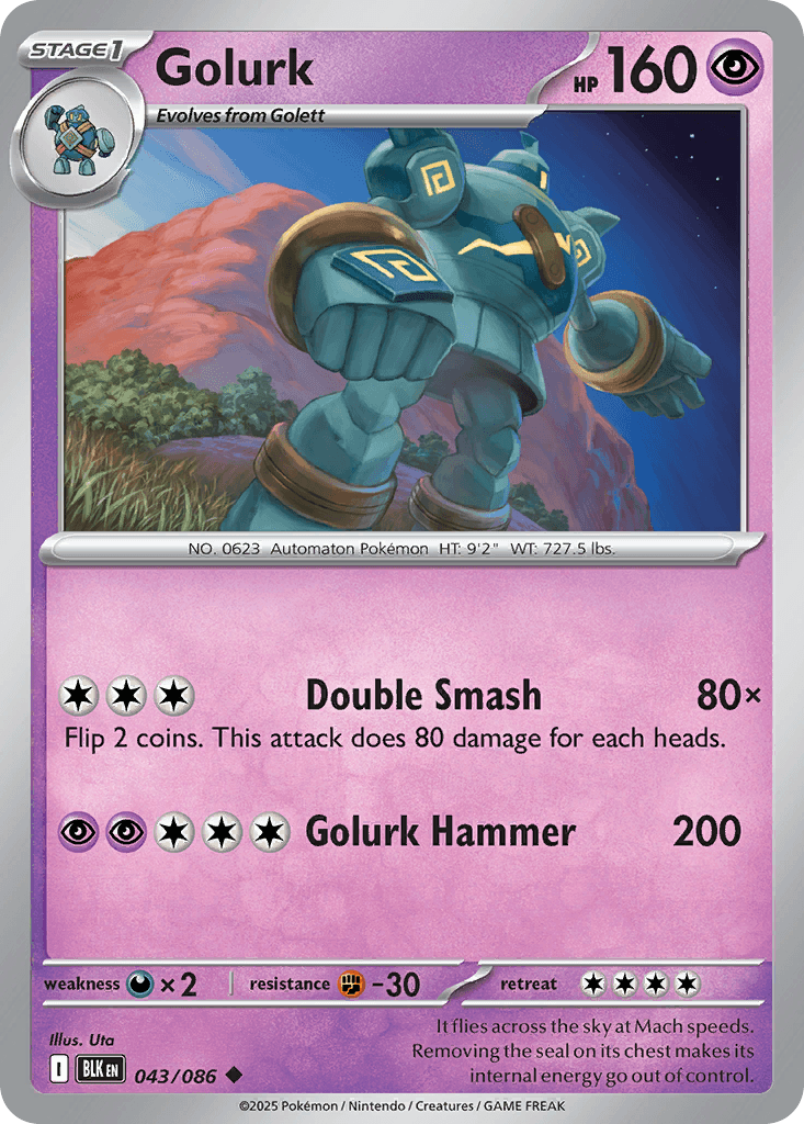 Golurk Black Bolt card