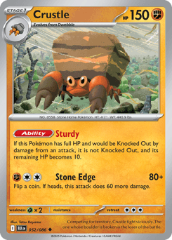 Crustle Black Bolt card