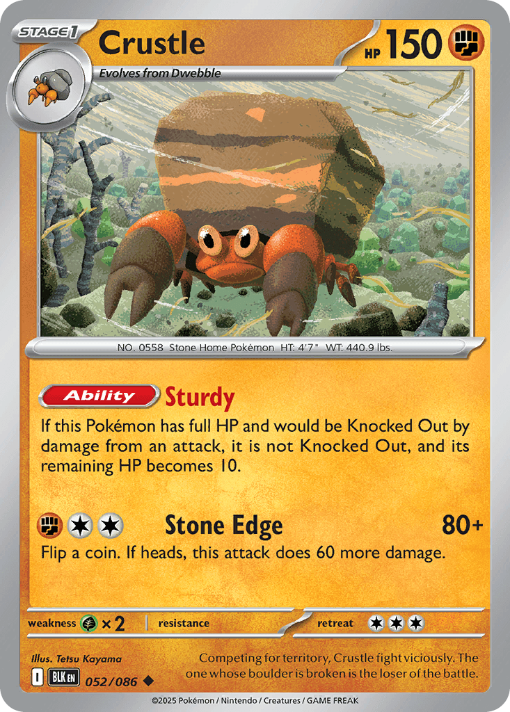 Crustle Black Bolt card