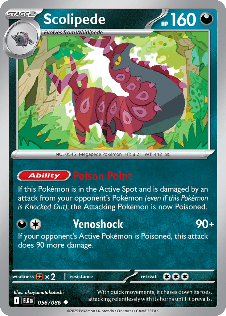 Scolipede Black Bolt card