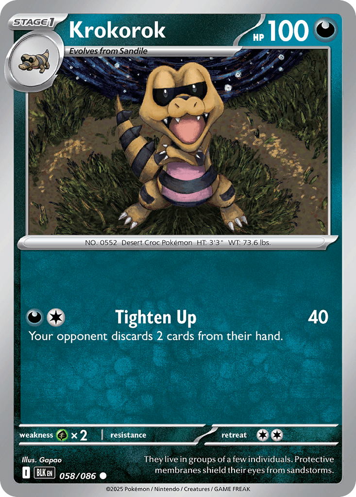 Krokorok Black Bolt card