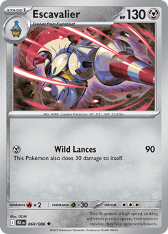 Escavalier Black Bolt card