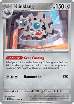 Klinklang Black Bolt card