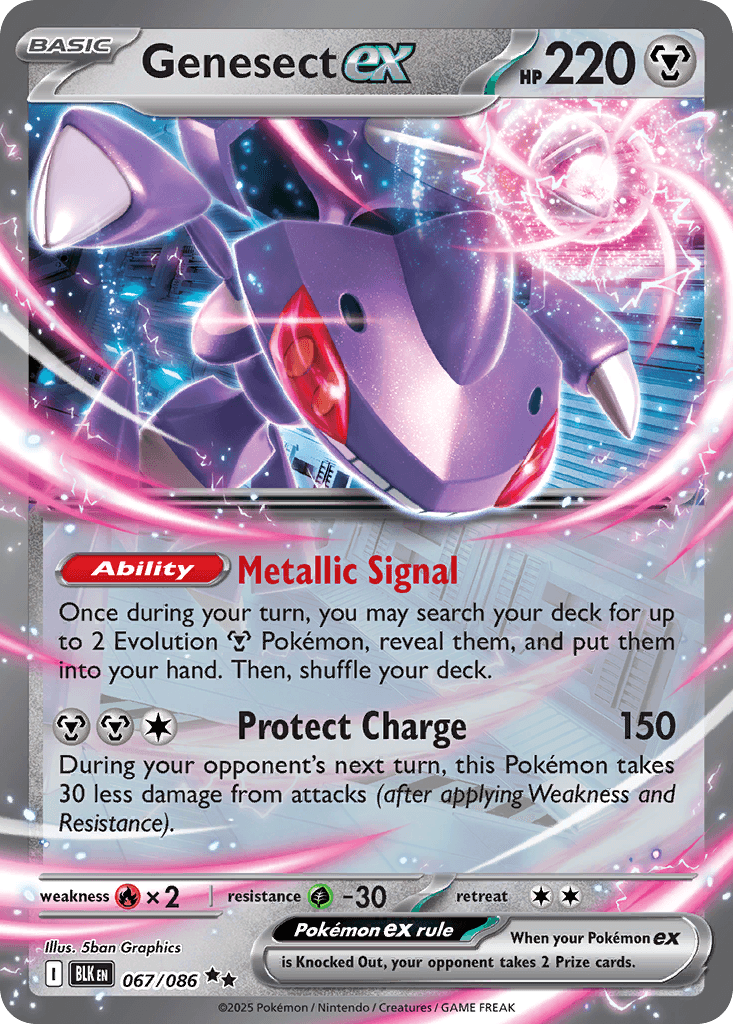 Genesect ex Black Bolt card