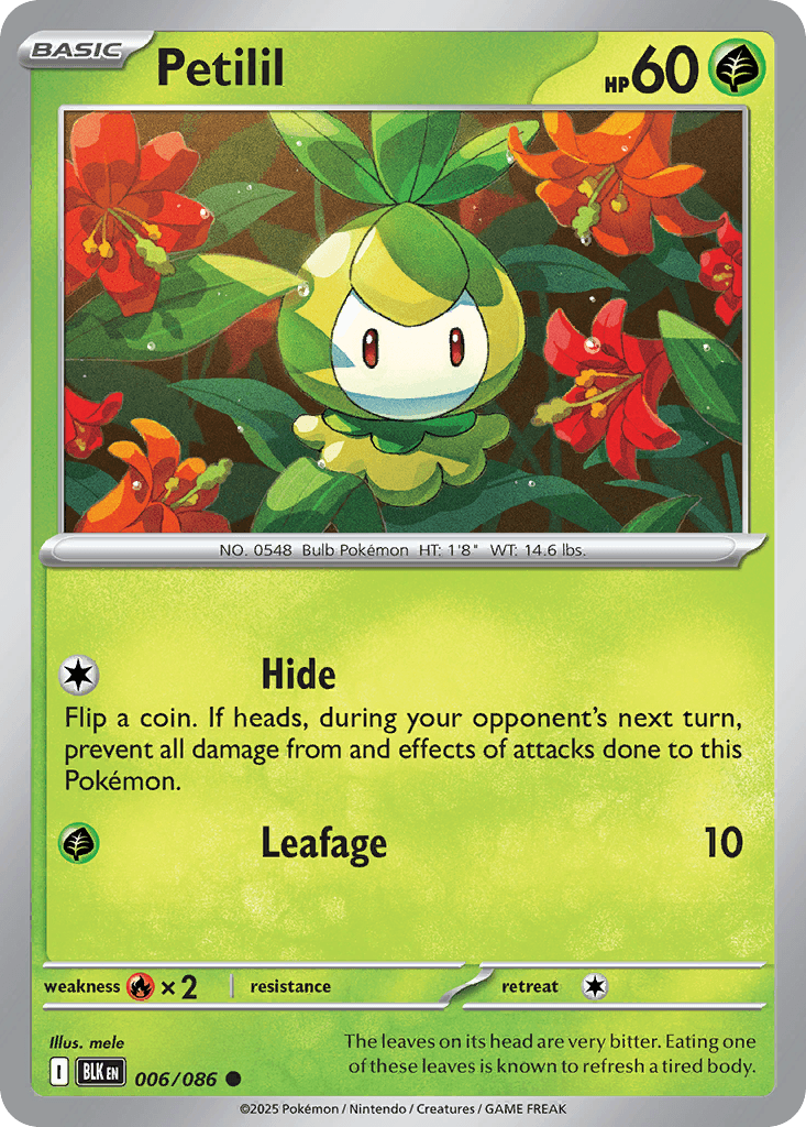 Petilil Black Bolt card