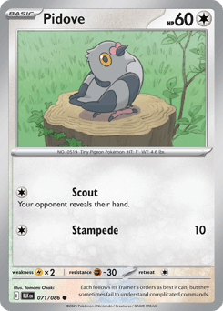 Pidove Black Bolt card