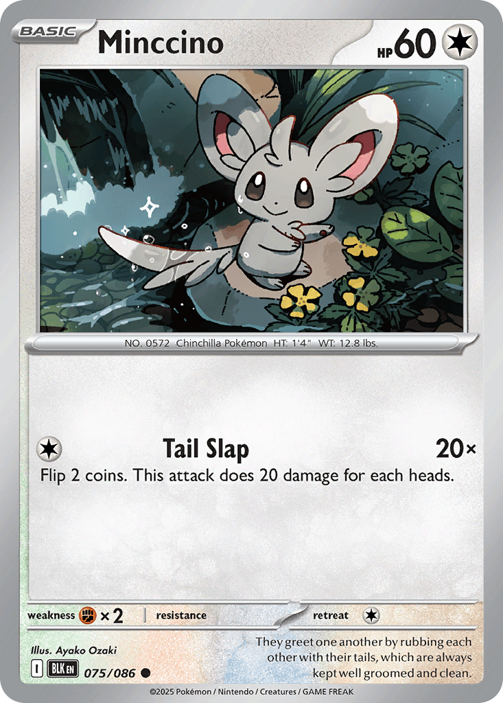 Minccino Black Bolt card