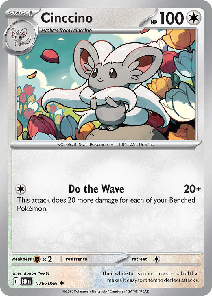 Cinccino Black Bolt card