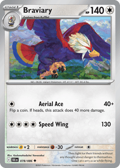 Braviary Black Bolt card